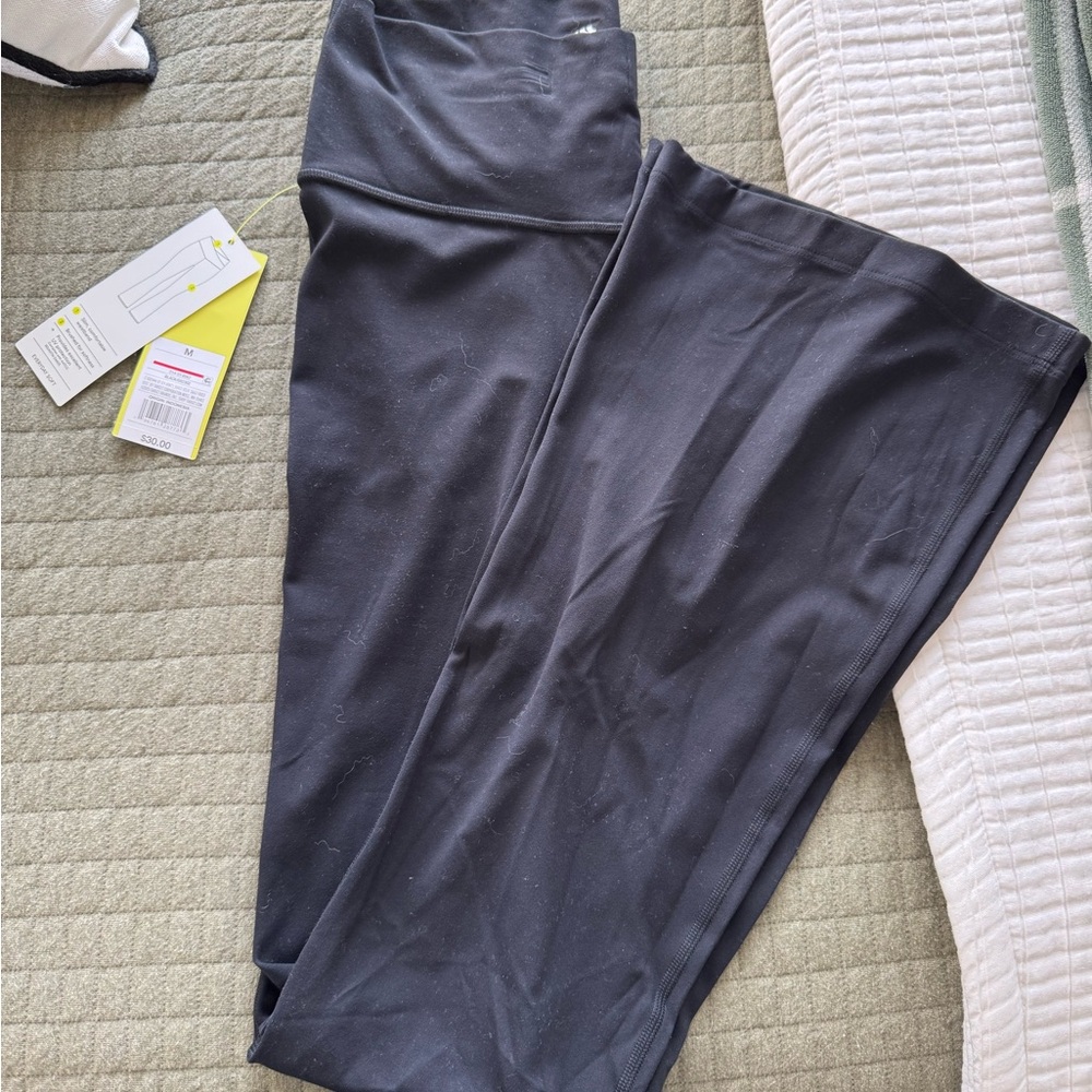 NWT All in Motion Everyday Soft Cross Waist Black Flare Yoga Pants